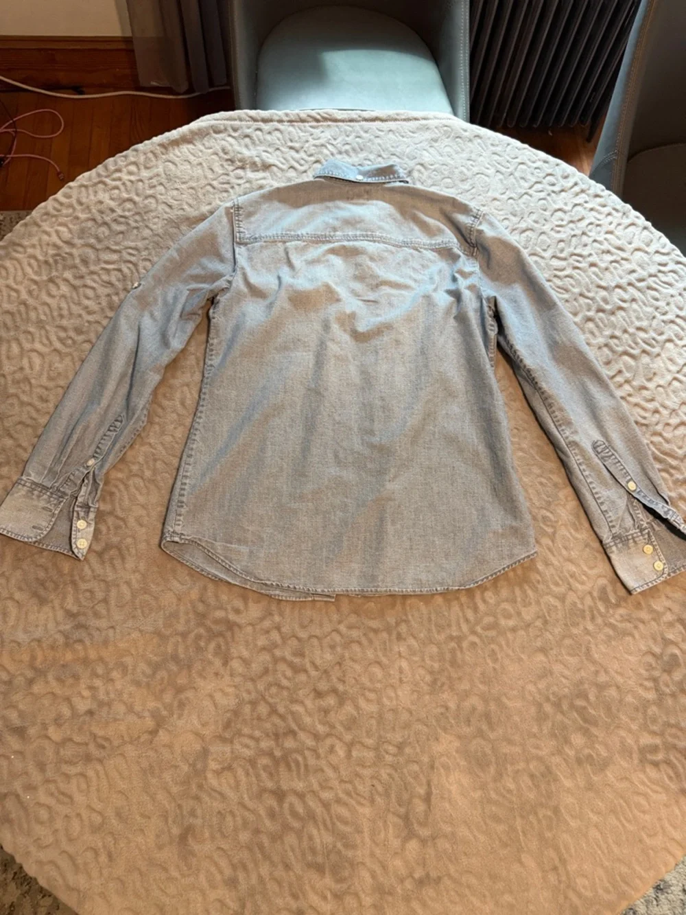J. Crew Light Blue Denim Button-Down Shirt